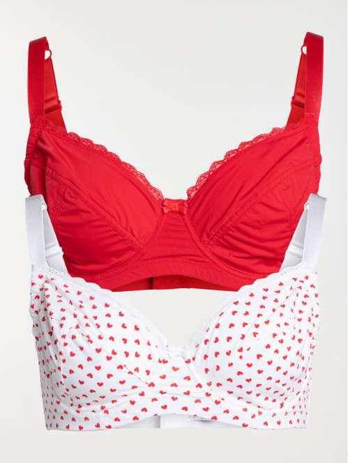 Lot 2 soutiens-gorge grande taille femme