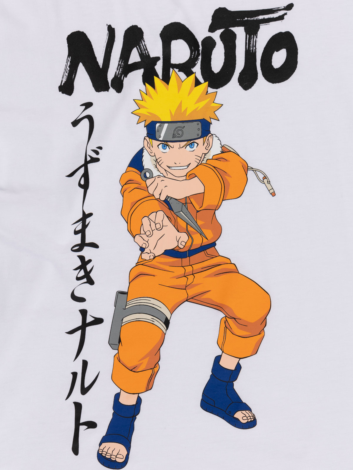 Tee-shirt Naruto blanc garçon (XXS-M)