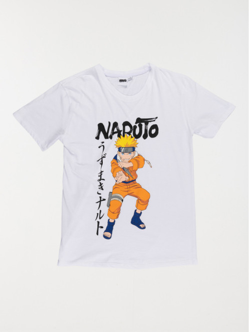 Tee-shirt Naruto blanc garçon (XXS-M)