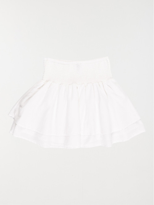 Jupe courte blanche fille (XXS-M)