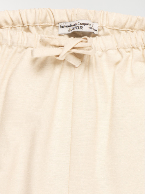 Pantalon fluide uni fille...