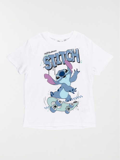 Tee-shirt Stitch garçon blanc (3-12A) Tee-shirt Stitch garçon blanc (3-12A)
