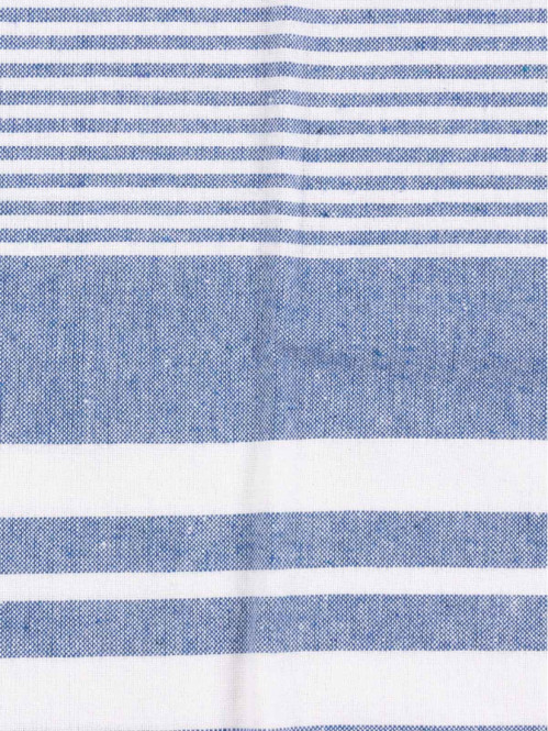 Fouta 80 x 150 cm bleue