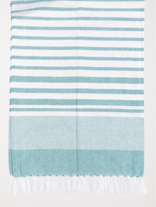 Fouta 80 x 150 cm verte