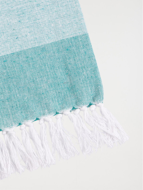 Fouta 80 x 150 cm verte