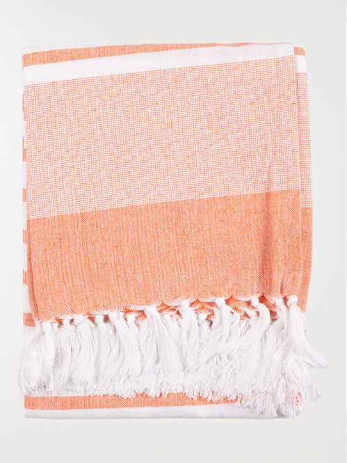 Fouta orange 80 x 150 cm