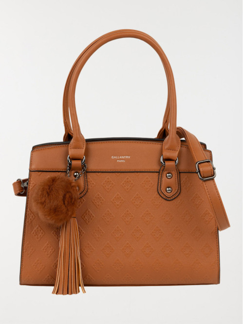 Sac à main pompon femme