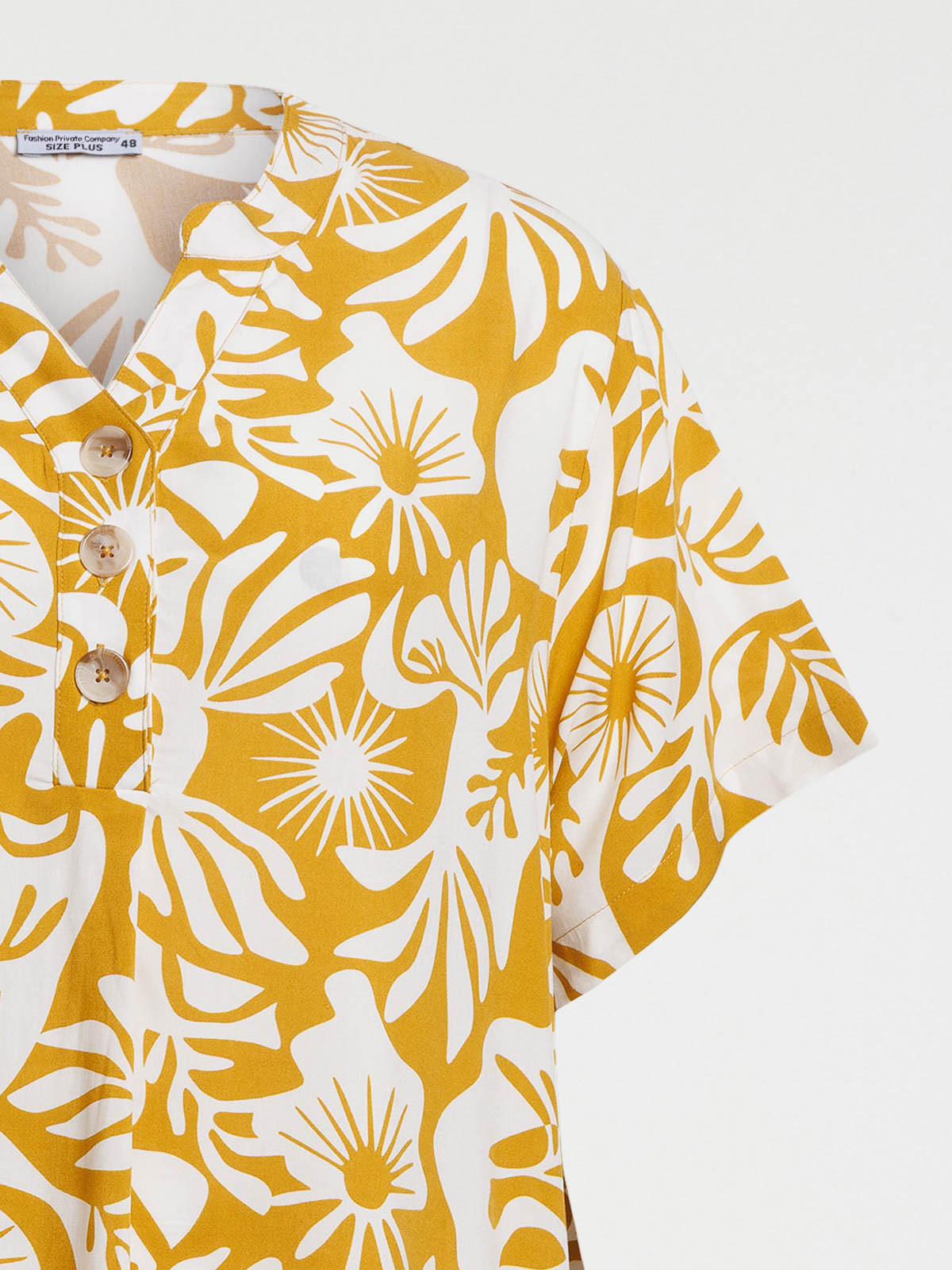 Robe courte imprimée grande taille femme Robe courte imprimée grande taille femme