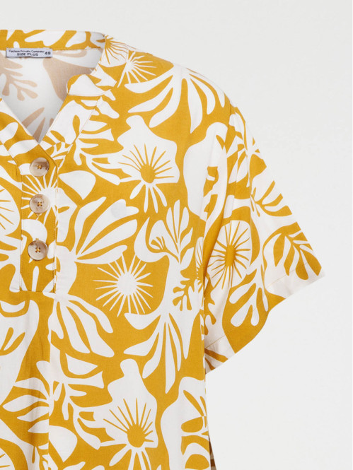 Robe courte imprimée grande...