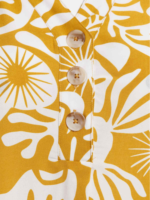 Robe courte imprimée grande...