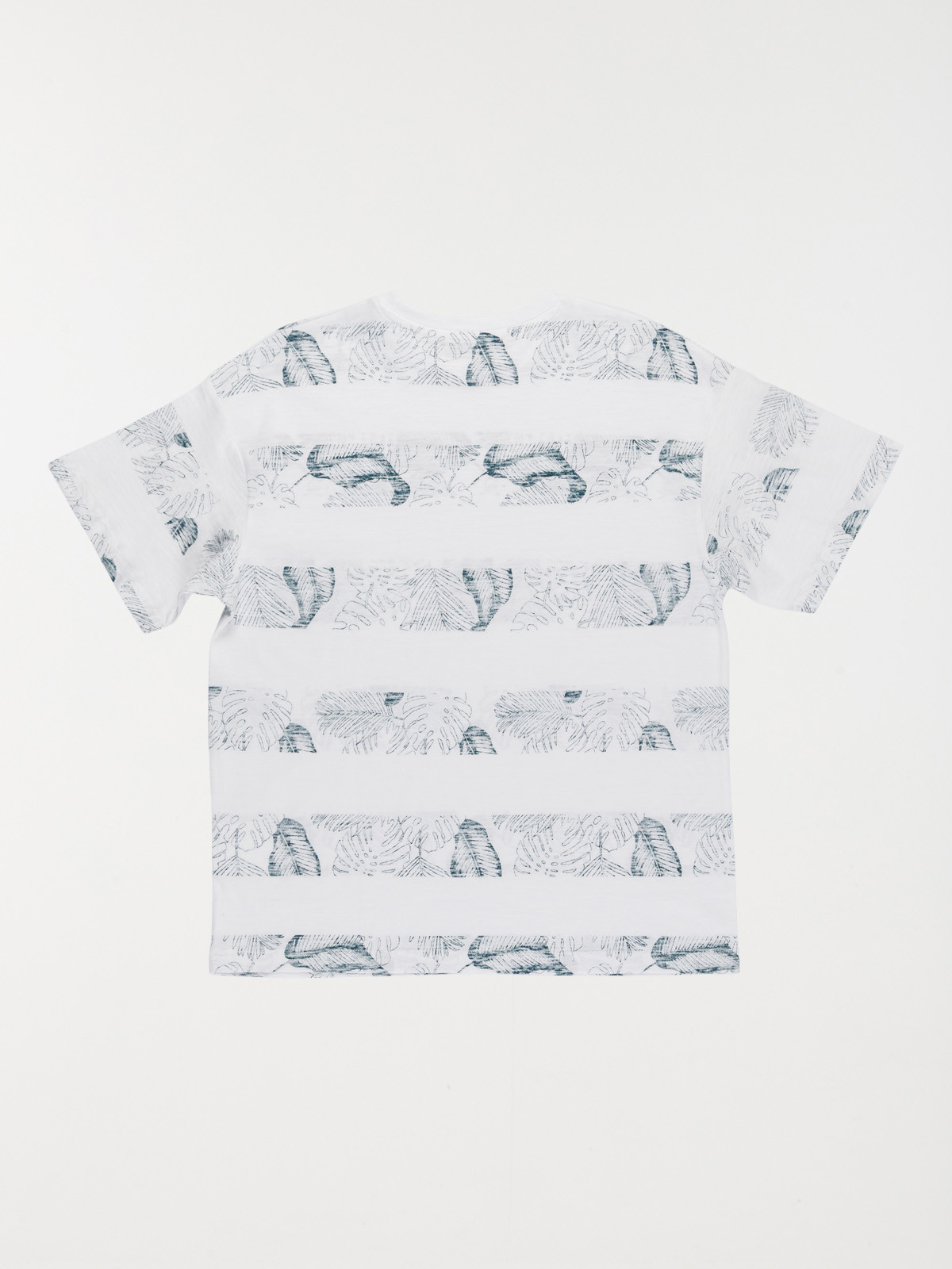 T-shirt rayure feuillage garçon (XXS-M) T-shirt rayure feuillage garçon (XXS-M)