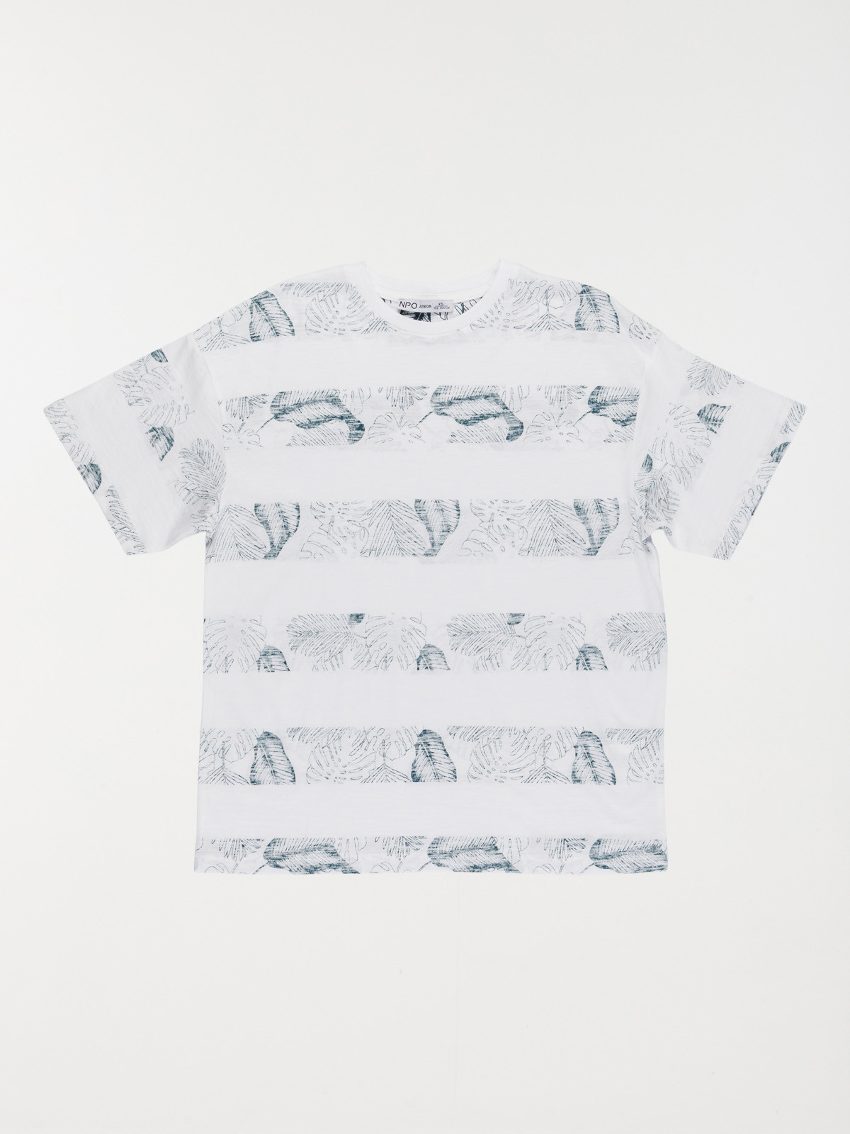 T-shirt rayure feuillage garçon (XXS-M)