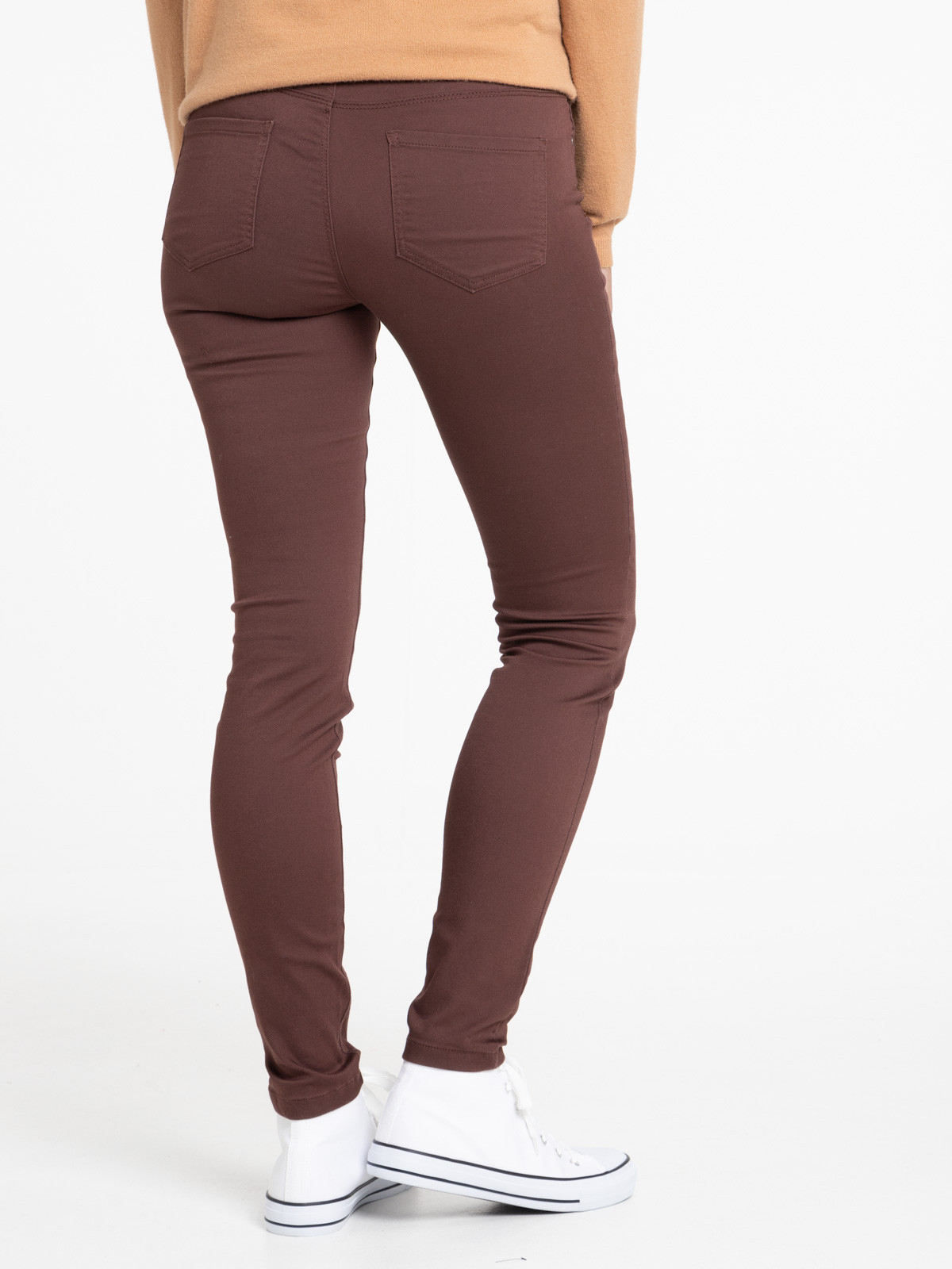 Pantalon skinny terre de sienne femme