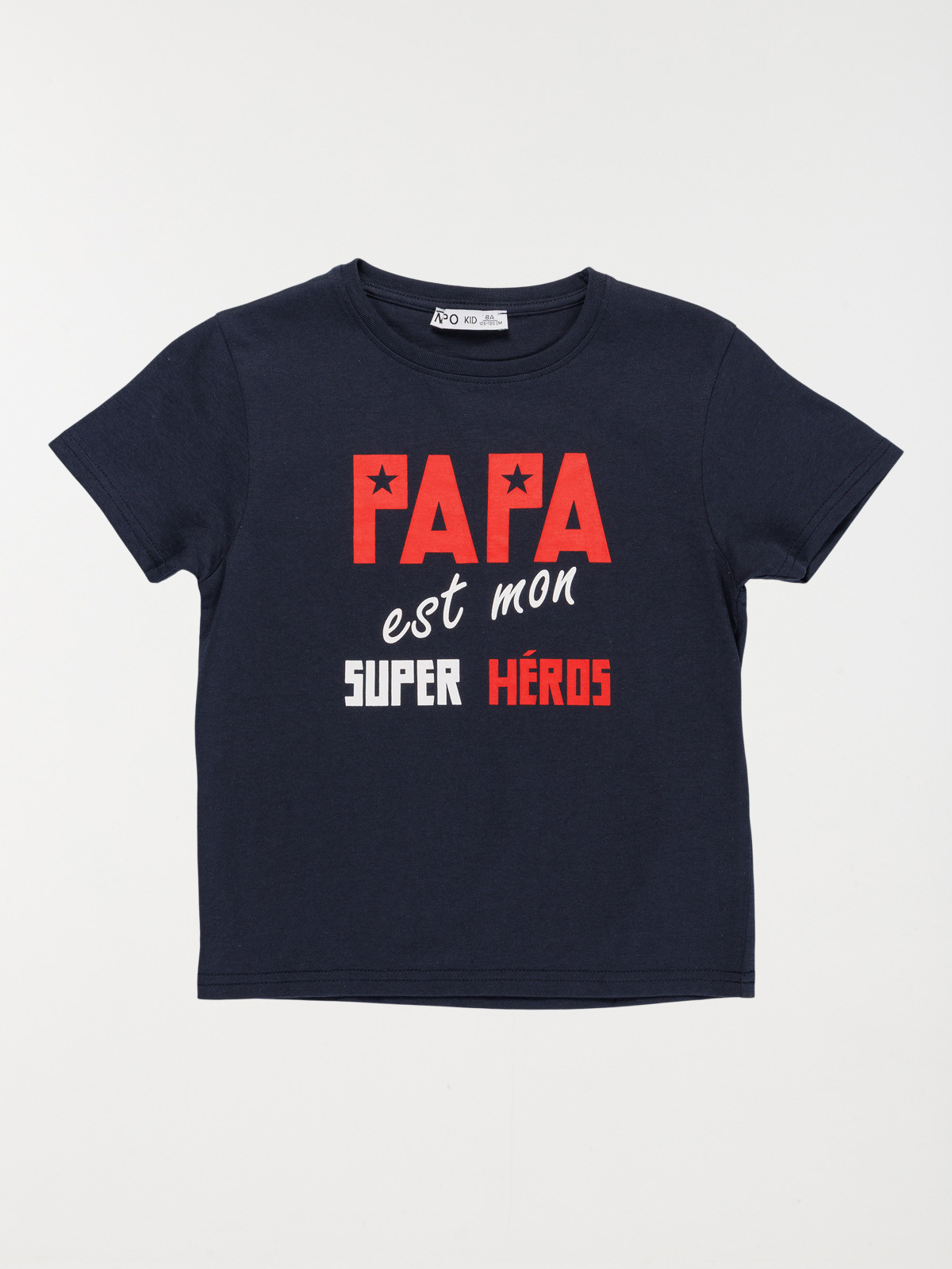 T-shirt papa super héros garçon (3-12A)