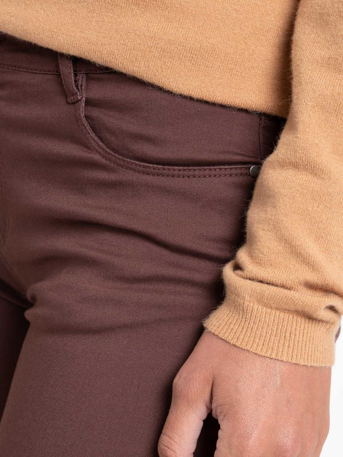 Pantalon skinny terre de sienne femme