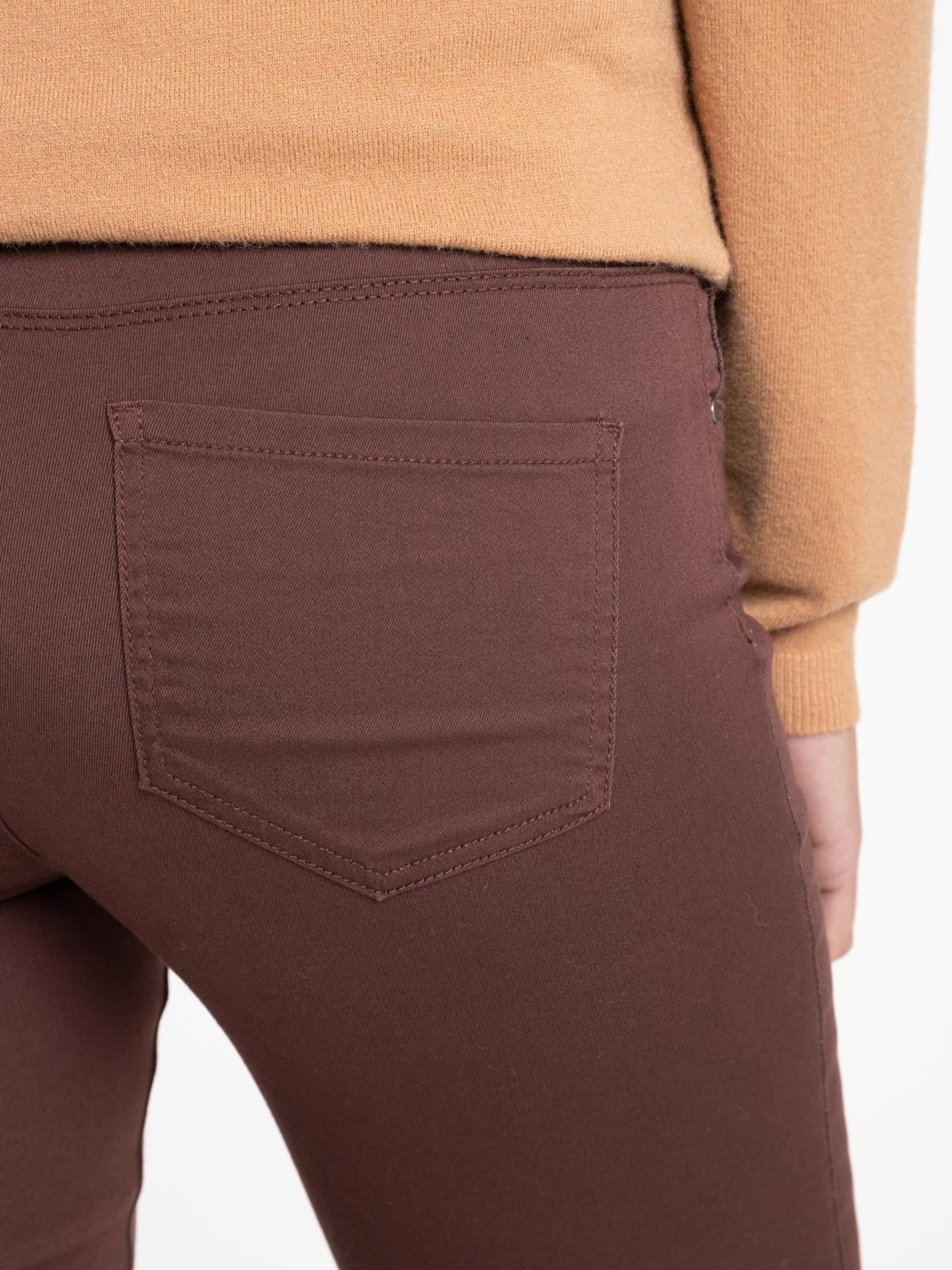 Pantalon skinny terre de sienne femme