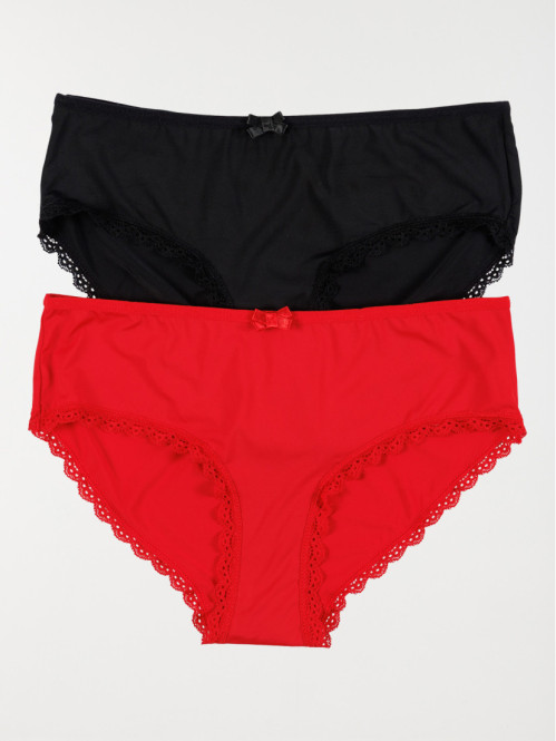 Lot de 2 shorties femme (s-xl)