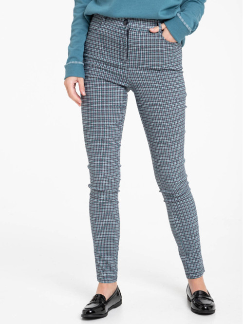Pantalon à carreaux femme