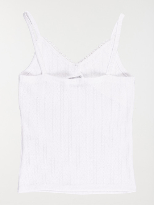 Débardeur col V dentelle...