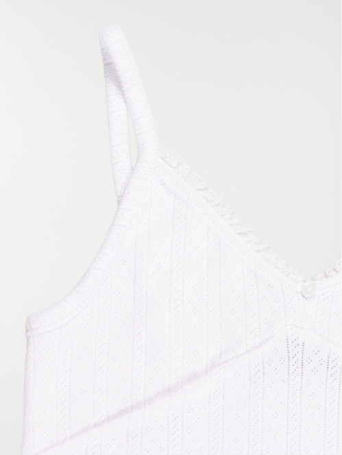 Débardeur col V dentelle...