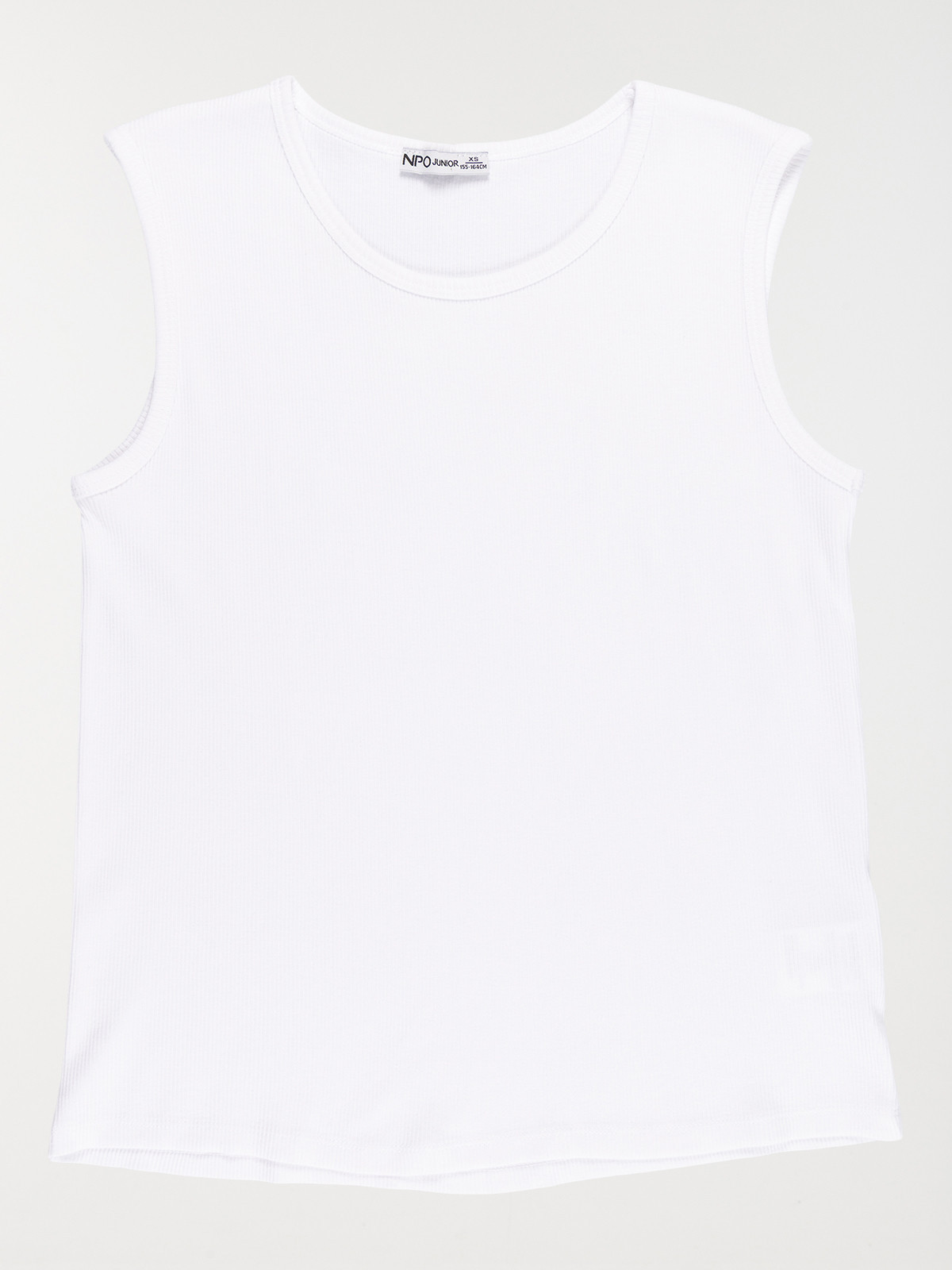Débardeur uni blanc garçon (XXS-M)