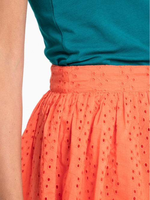 Jupe volantée broderie...