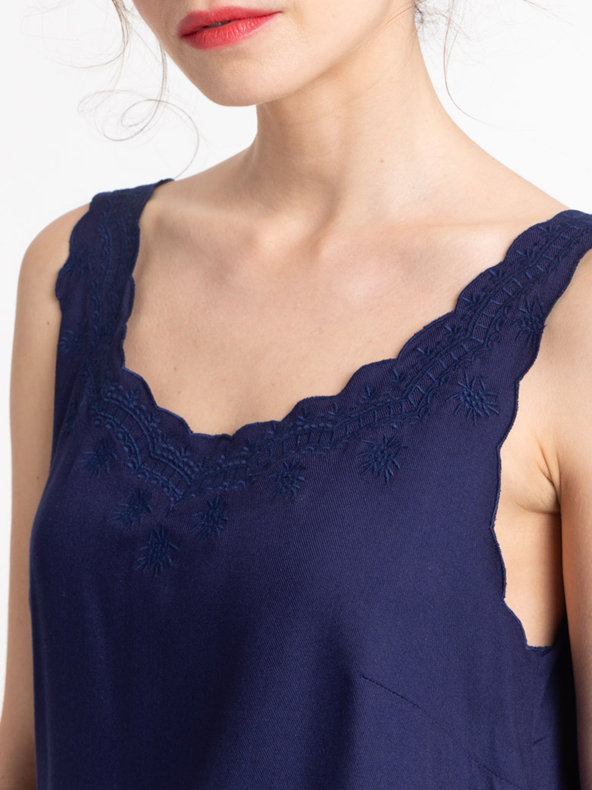 Débardeur brodé officier femme