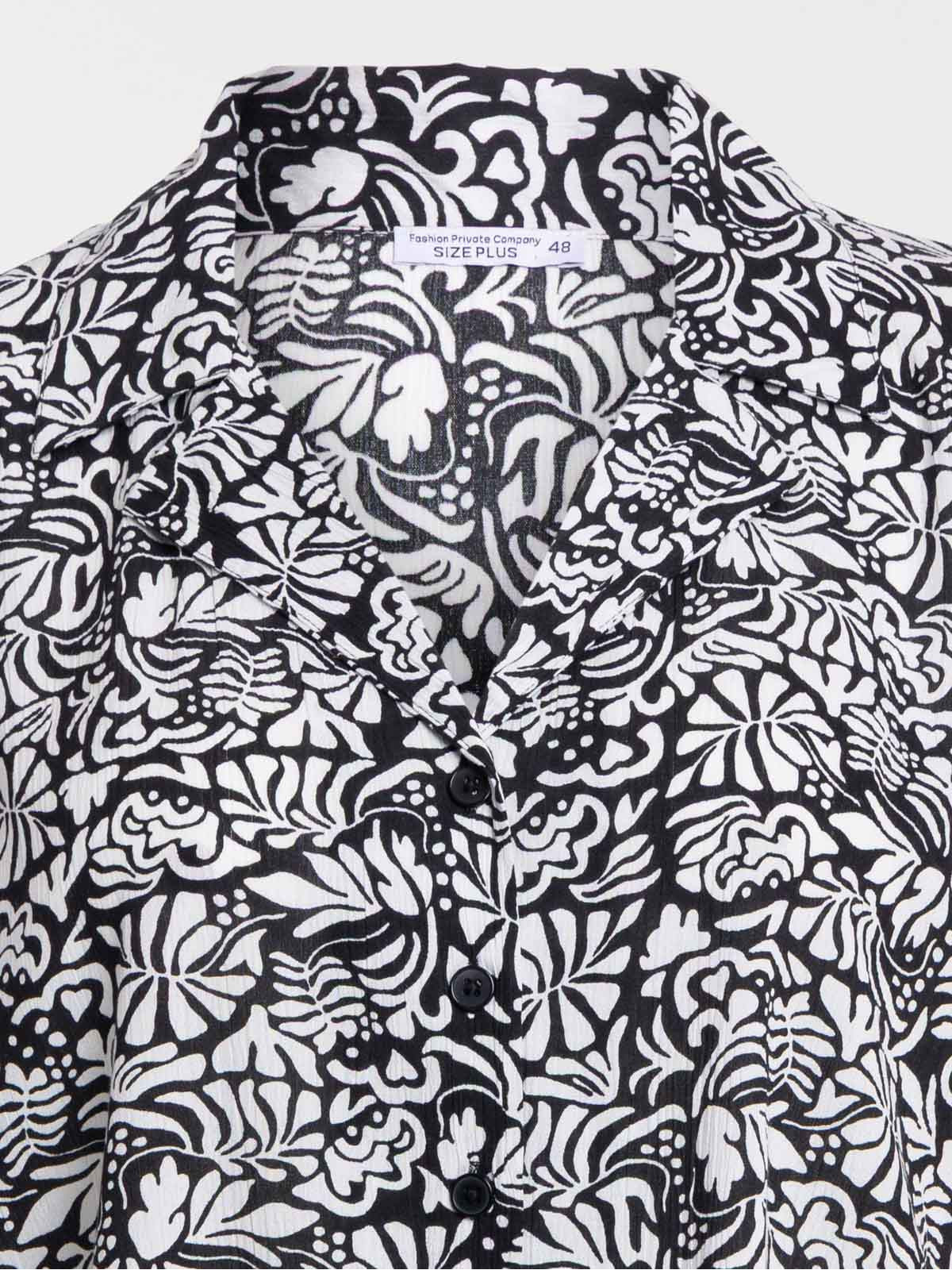 Chemise imprimée grande taille femme Chemise imprimée grande taille femme