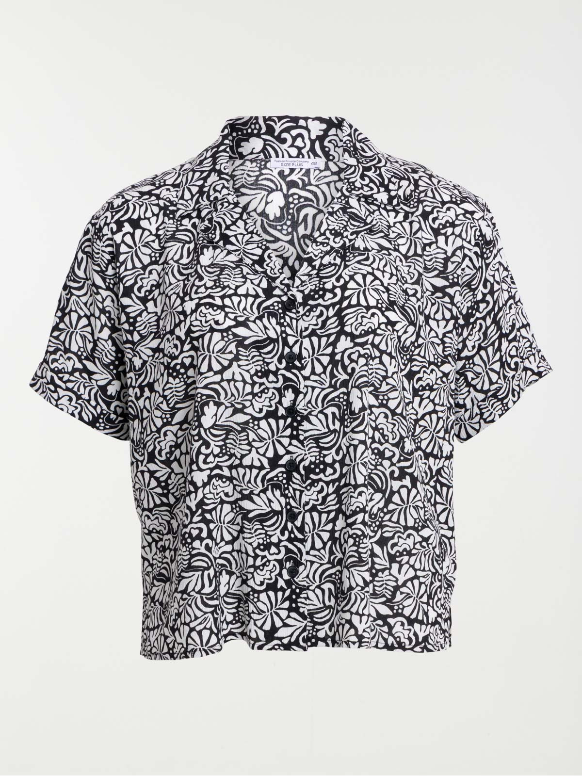 Chemise imprimée grande taille femme