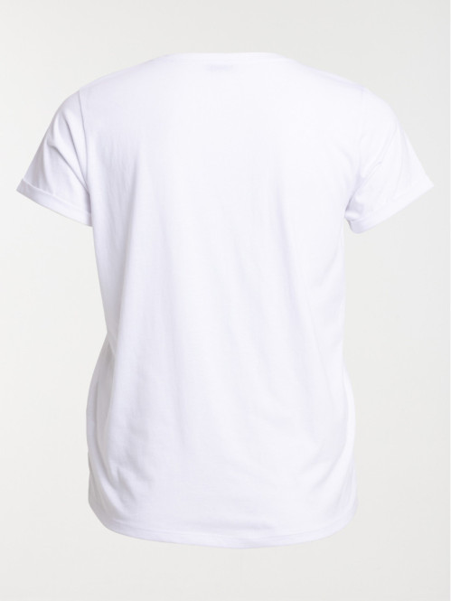 Tee-shirt message grande taille femme