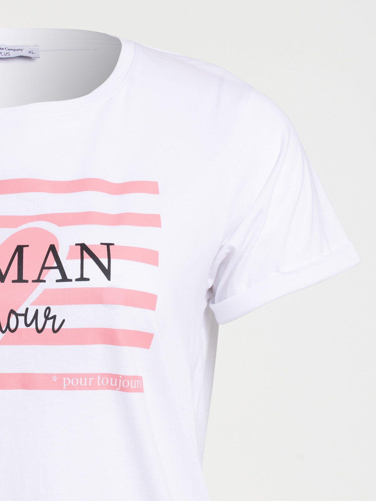 Tee-shirt message grande taille femme