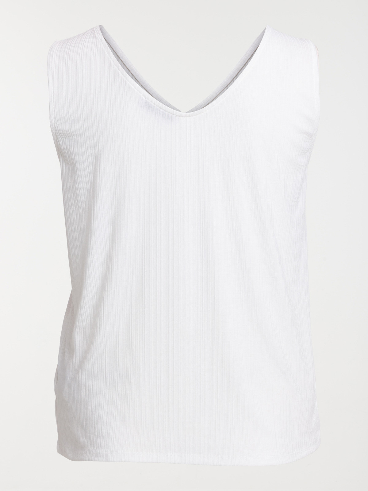 Débardeur écru grande taille femme