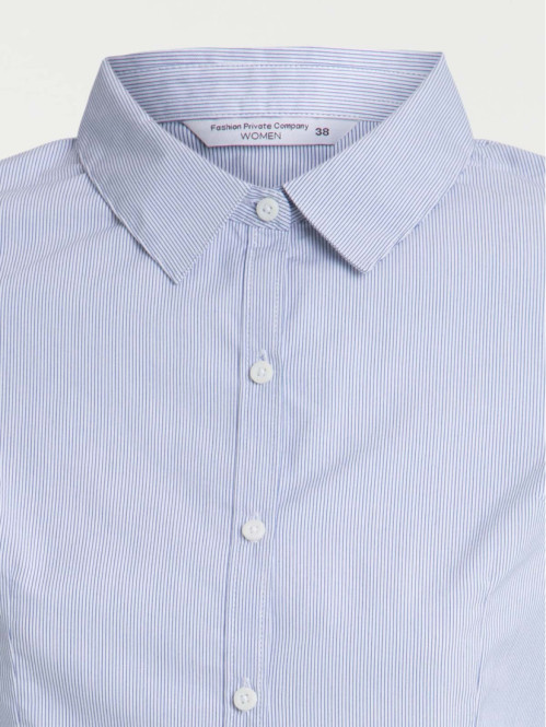 Chemise femme coloris bleu ciel Chemise femme coloris bleu ciel