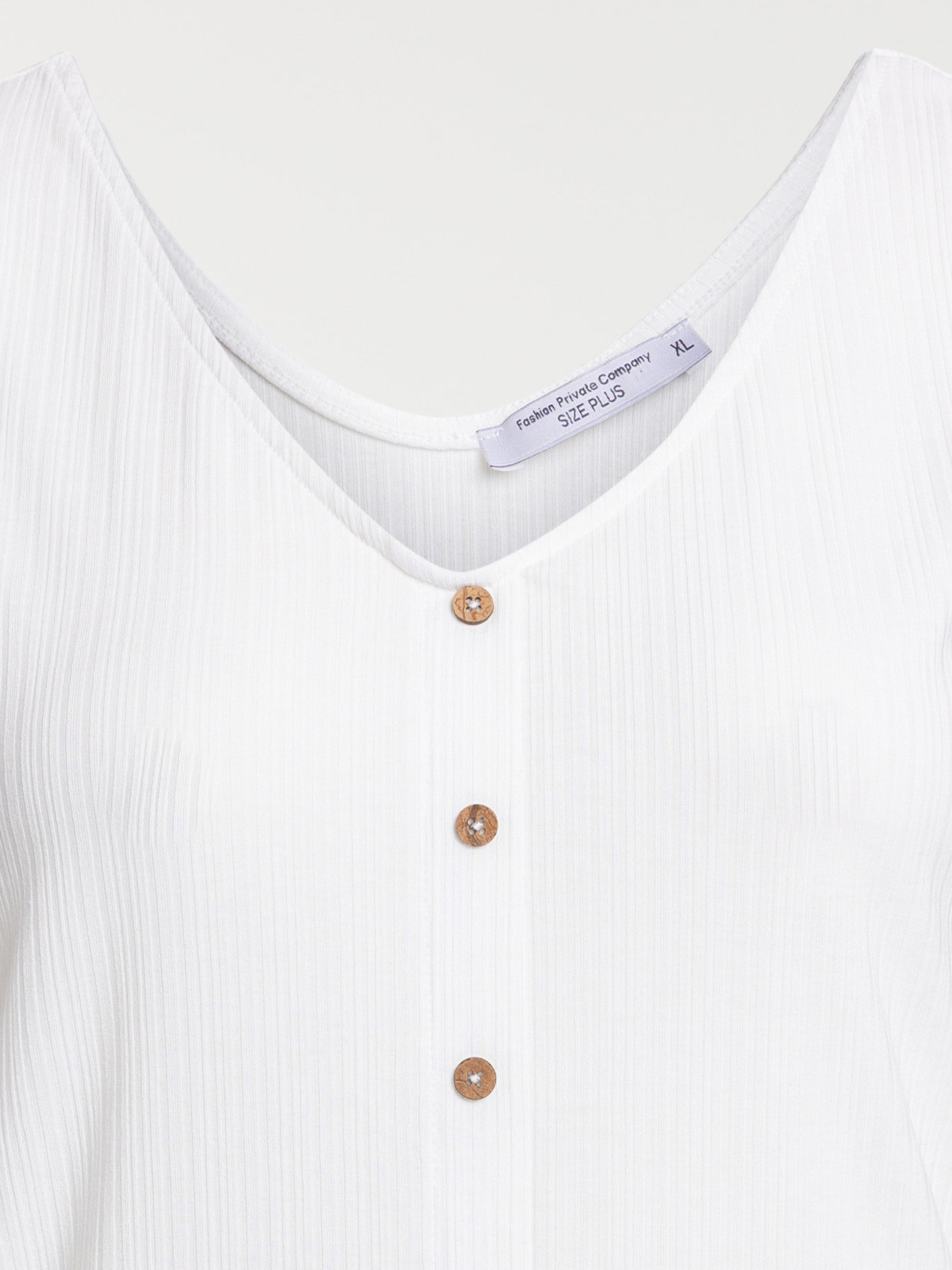 Débardeur écru grande taille femme