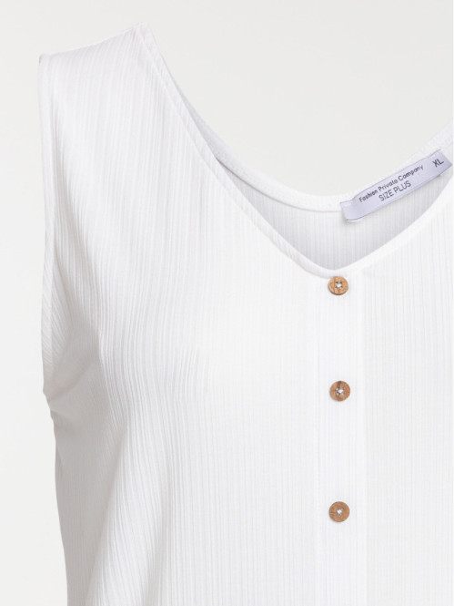 Débardeur écru grande...