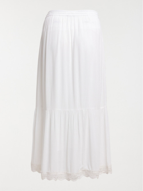 Jupe longue écru grande taille femme Jupe longue écru grande taille femme