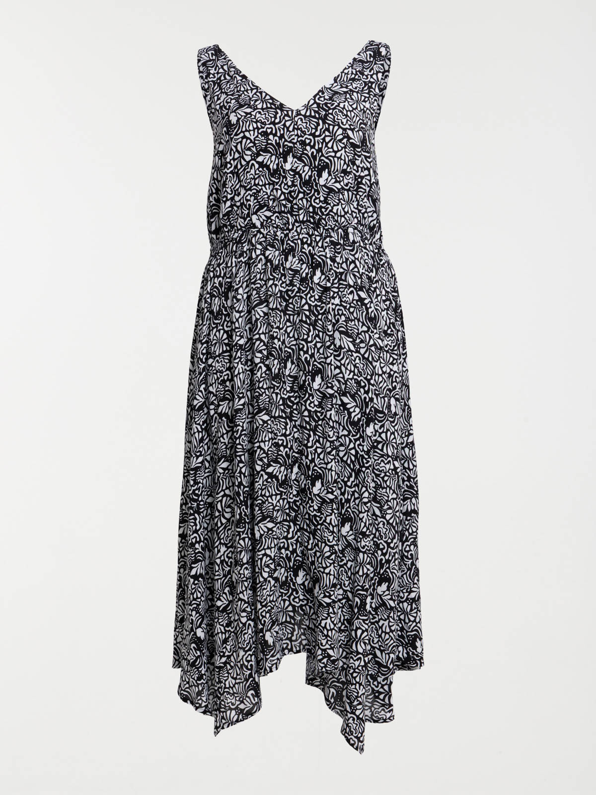 Robe longue imprimée grande taille femme