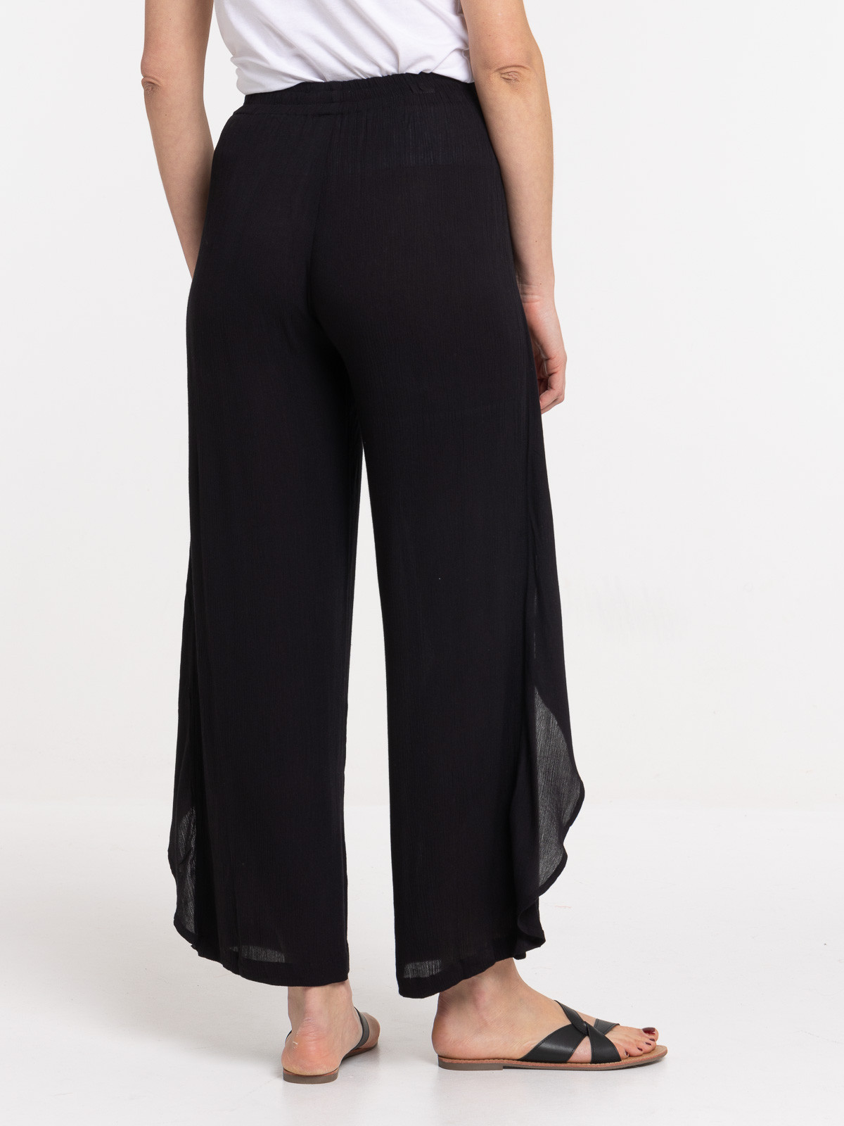 Pantalon noir fluide femme Pantalon noir fluide femme