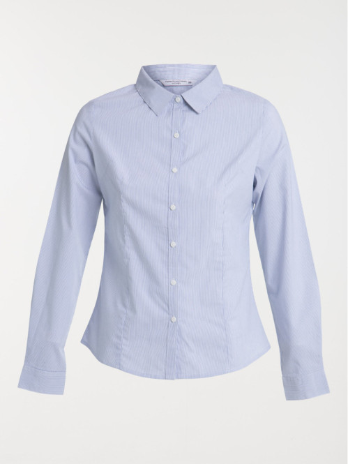 Chemise femme coloris bleu ciel