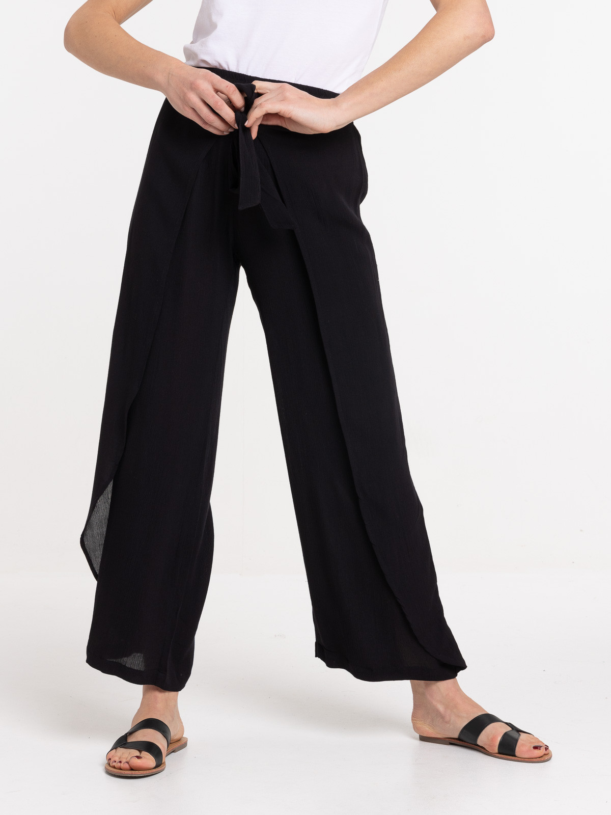 Pantalon noir fluide femme Pantalon noir fluide femme