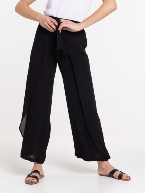 Pantalon noir fluide femme Pantalon noir fluide femme