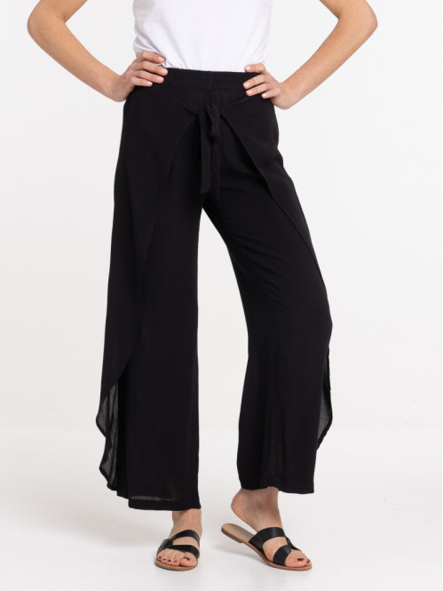 Pantalon noir fluide femme
