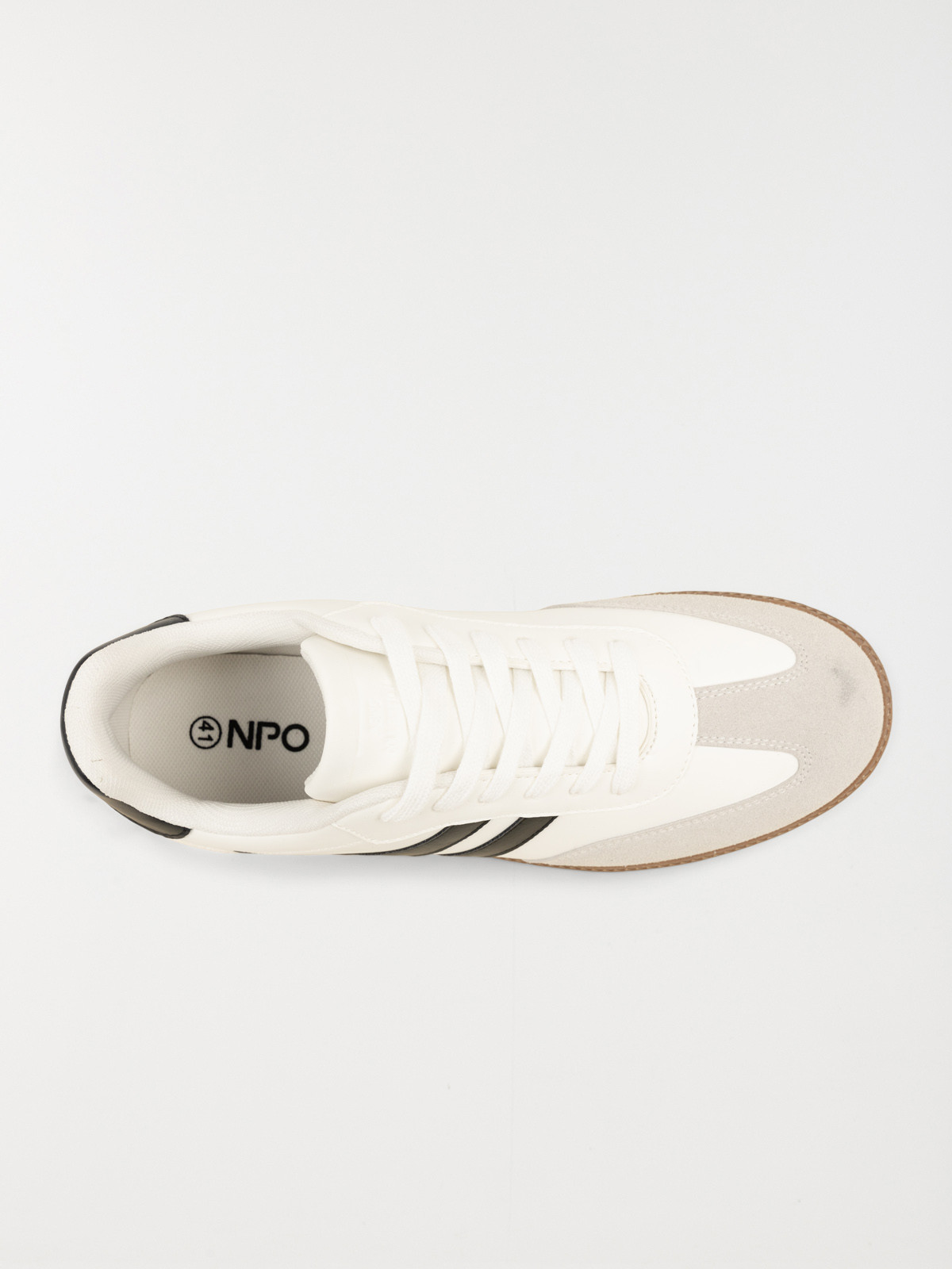 Baskets blanches à lacets homme (40-46) Baskets blanches à lacets homme (40-46)