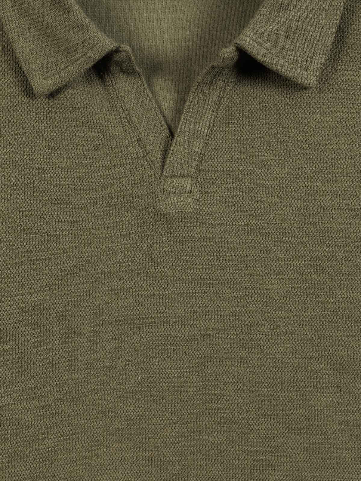 Polo vert olivine garçon (XXS-M)