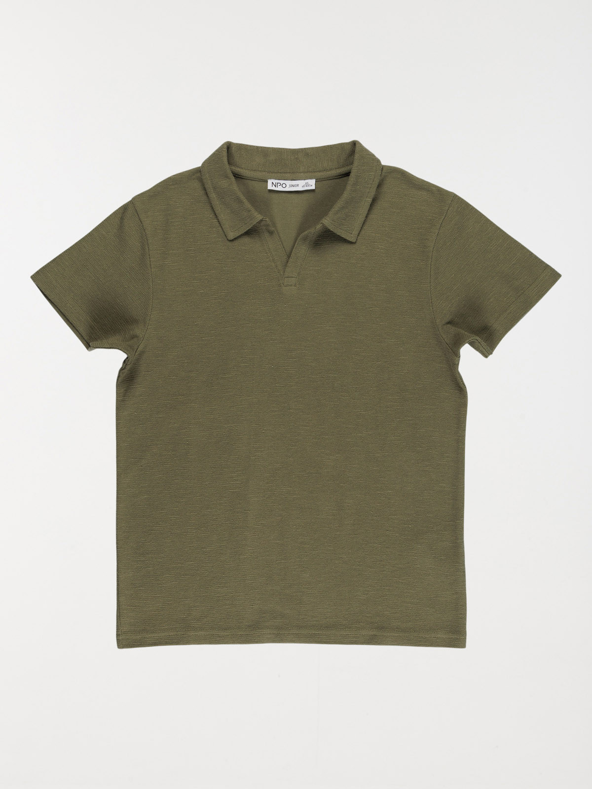 Polo vert olivine garçon (XXS-M)