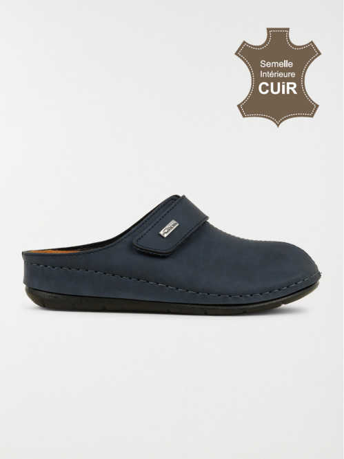Mule fermée confort femme marine (36-41)