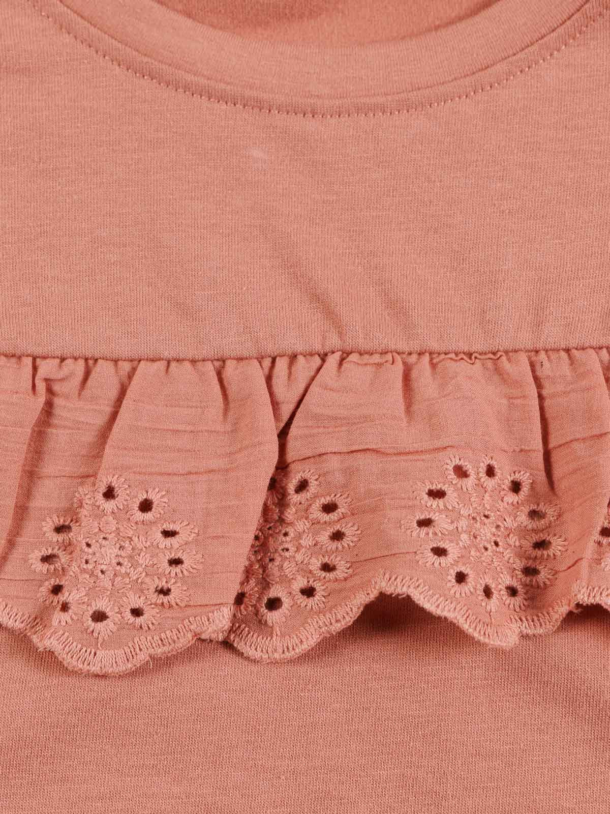 T-shirt fille broderie anglaise (3-12A)