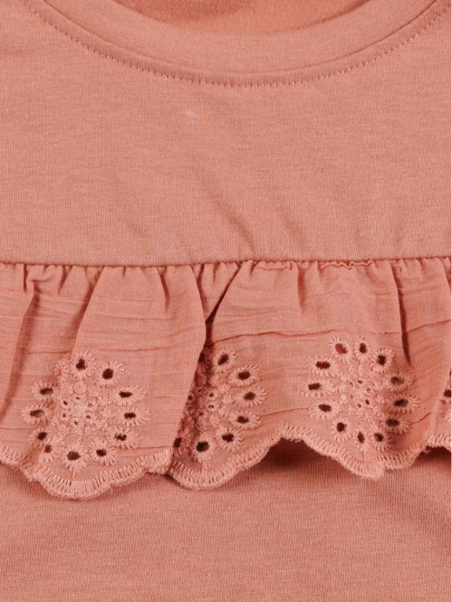 T-shirt fille broderie...