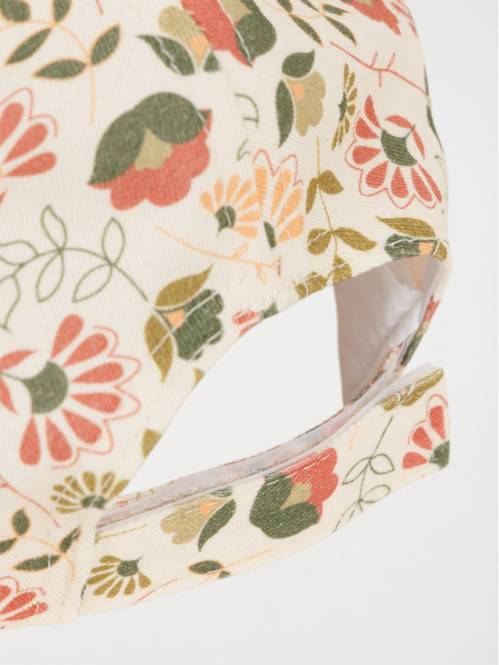 Casquette imprimée fleuri...