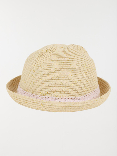 Chapeau chat brodé fille